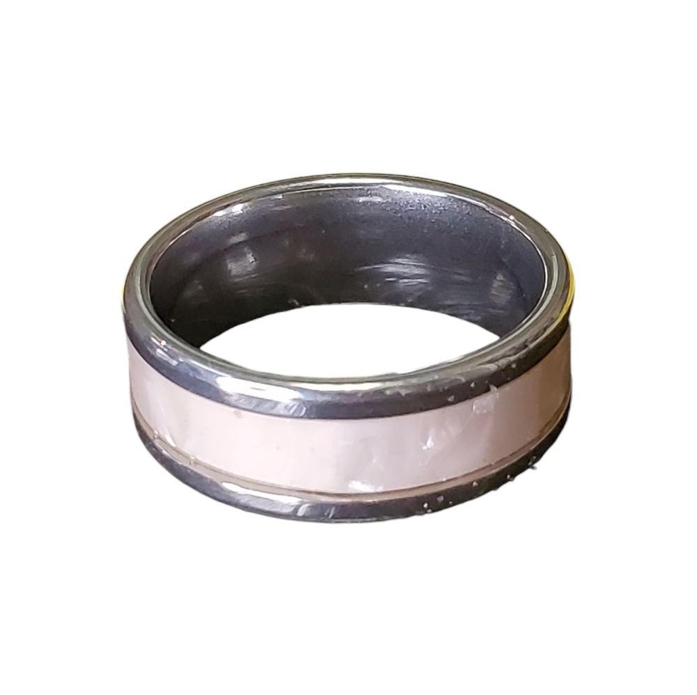 Enamal Stainless Steel Ring #41 size 9